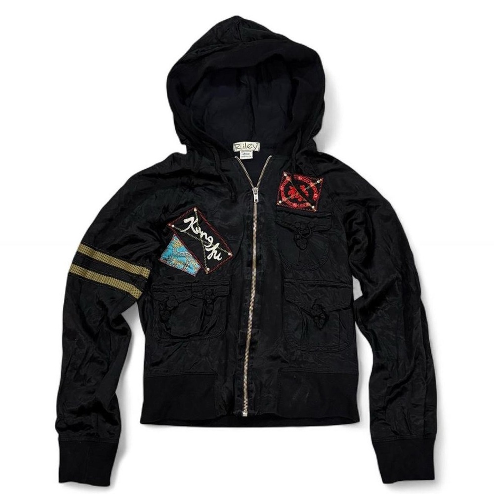 Y2K Vintage Riley Asian Satin Hoodie